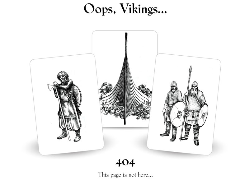 oops, vikings - 404 not found